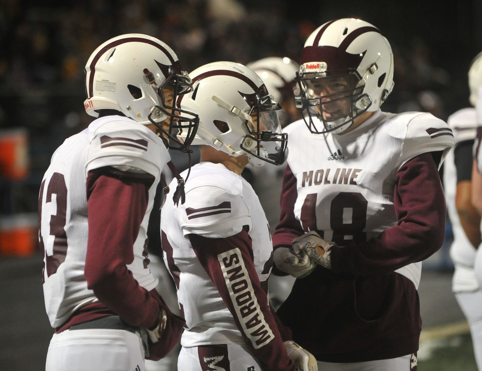 Moline vs Willowbrook first round Class 7A playoff football